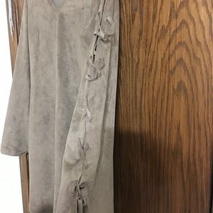 union of angles Dresses - Suede long sleeve tan dress union of angles Dresses - Suede long sleeve tan dress